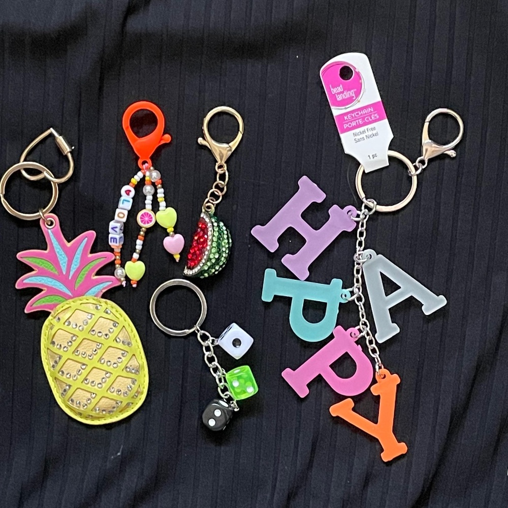 Summer Themed Purse Charm/Keychains